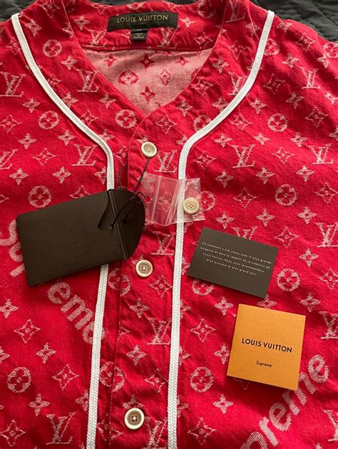 red supreme louis vuitton fabric|supreme x Louis Vuitton collection.